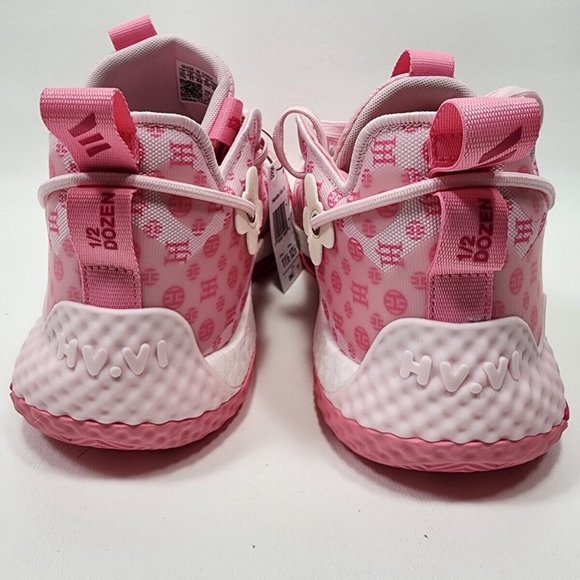 ADIDAS Harden Vol 6 Monogram Pink Cloud Basketball Shoes Men's Size 11.5 GW9033 - Picture 10 of 14